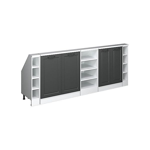 Vicco Unterschrank R-Line, Anthrazit Landhaus/Weiß, 215 günstig online kaufen