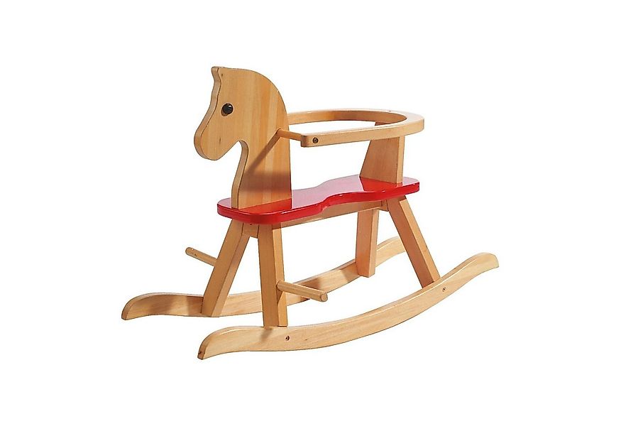 roba® Schaukelpferd aus Massivholz, mitwachsend, Schutzring abnehmbar günstig online kaufen