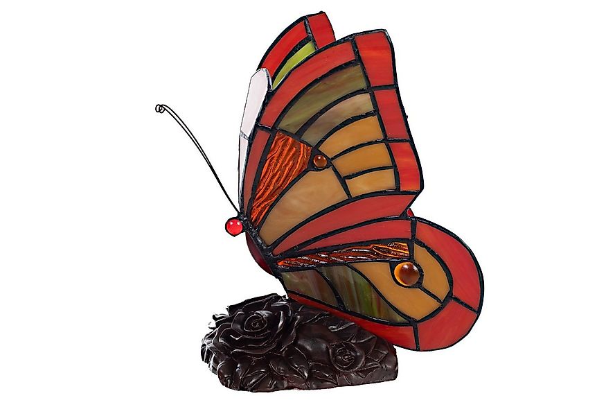 BIRENDY Stehlampe Tischlampe Tiffany-Style Schmetterling 200 Leuchte Dekora günstig online kaufen