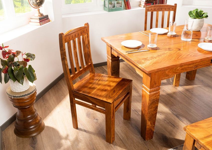 Massivmoebel24 Holzstuhl OXFORD, Stuhl Akazie 45x46x97 günstig online kaufen