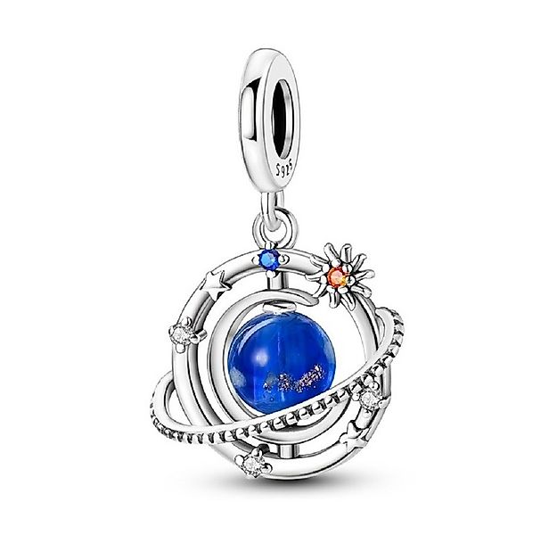 PANDACHARMS Bead Leuchtendes Universum Anhänger für Charm Armband, Silber, günstig online kaufen
