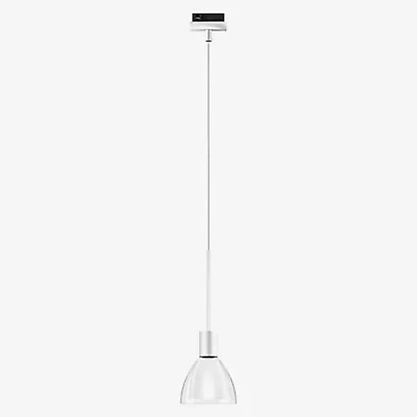 Bruck Silva Pendelleuchte LED für Duolare Schiene - ø11 cm, weiß, Glas klar günstig online kaufen