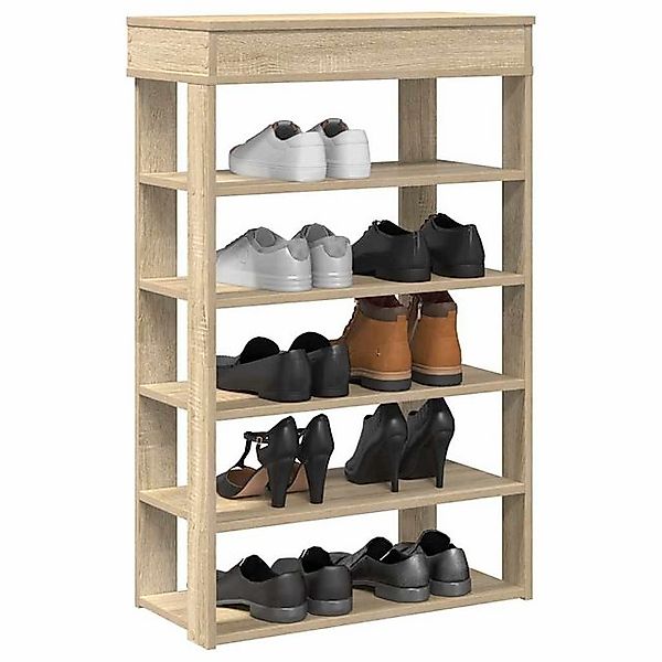 vidaXL Schuhschrank Schuhregal Sonoma-Eiche 60x30x98 cm Holzwerkstoff günstig online kaufen