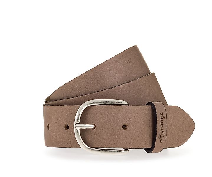 MUSTANG Ledergürtel Mit geprägtem MUSTANG-Logo auf der Schlaufe, 3,5 cm günstig online kaufen