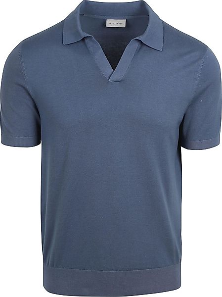 Suitable Poloshirt Riva Compact Denim Blau - Größe L günstig online kaufen