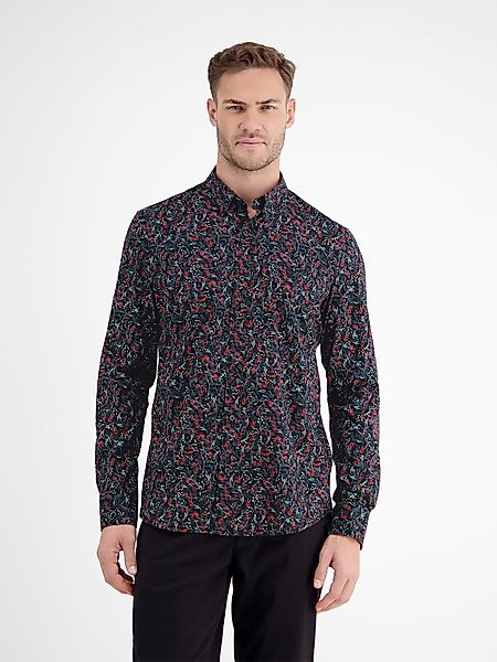 LERROS Langarmhemd LERROS Floral-bedrucktes Herrenhemd mit günstig online kaufen