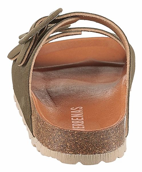 VERBENAS Pantolette "Randell Velour", Sommerschuh, Schlappen, Hausschuh, Ur günstig online kaufen