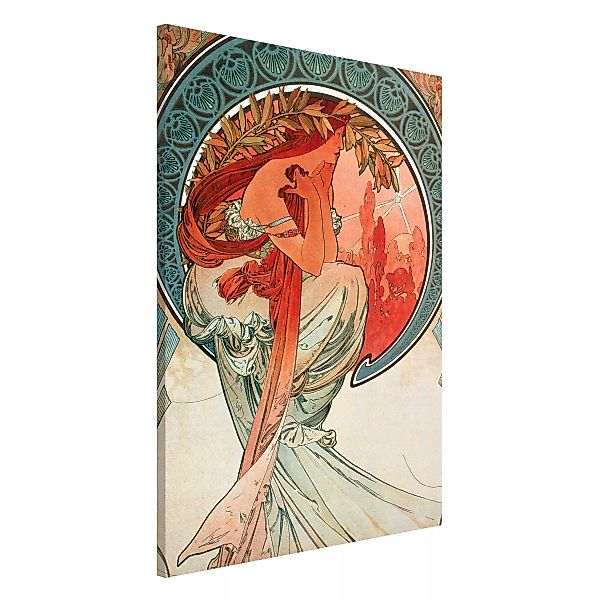Magnettafel Kunstdruck - Hochformat 2:3 Alfons Mucha - Vier Künste - Die Po günstig online kaufen