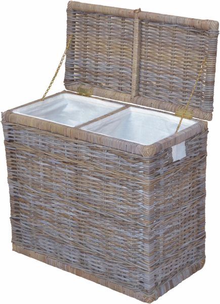 my home Wäschetruhe Duo, mit 2 günstig online kaufen