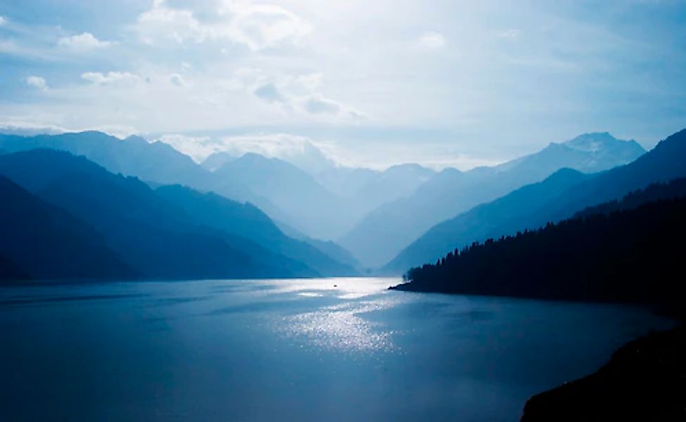 Papermoon Fototapete »ALPEN-SEE im Gebirge« günstig online kaufen
