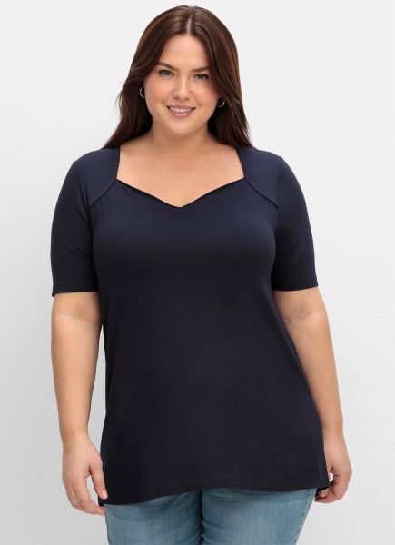 Sheego Kurzarmshirt "T-Shirt" 1 Stk. tlg. günstig online kaufen