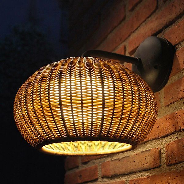 Bover Garota A/01 LED-Außenwandlampe graphit-braun günstig online kaufen