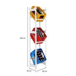 PROREGAL® Standregal Getränkekistenregal BIG CAMEL 180x40x30cm günstig online kaufen