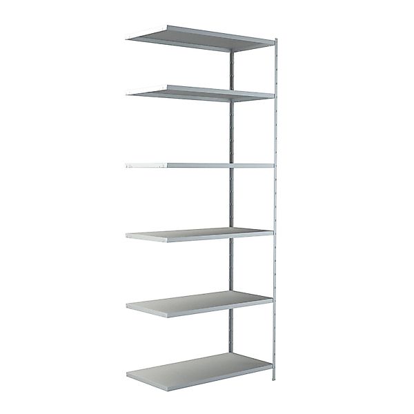 Schulte Steck-Anbauregal 250 cm x 100 cm x 50 cm Weiß günstig online kaufen