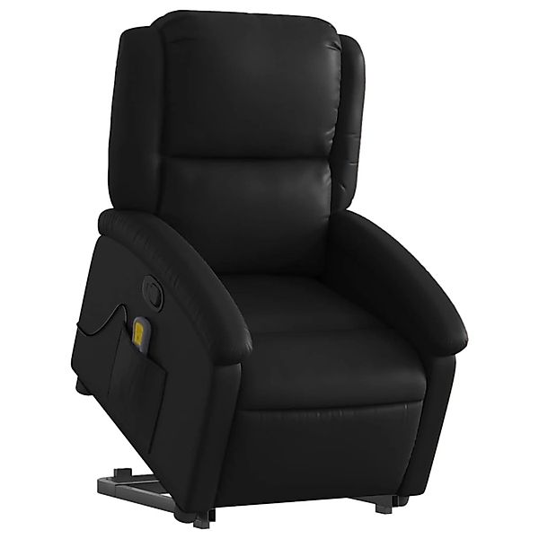 vidaXL Sessel Massagesessel mit Aufstehhilfe Schwarz günstig online kaufen