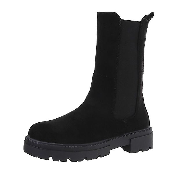 Ital-Design Damen Freizeit Plateaustiefelette (87417758) Blockabsatz günstig online kaufen