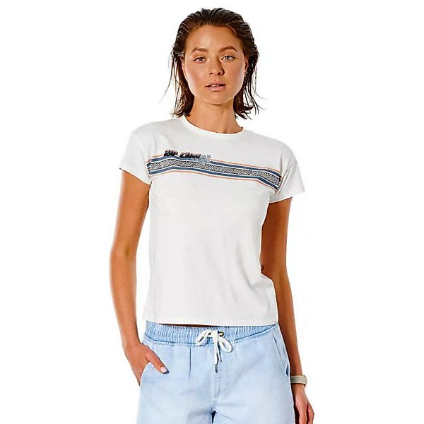 Rip Curl Twin Fin Revival Crop Kurzärmeliges T-shirt S Bone günstig online kaufen