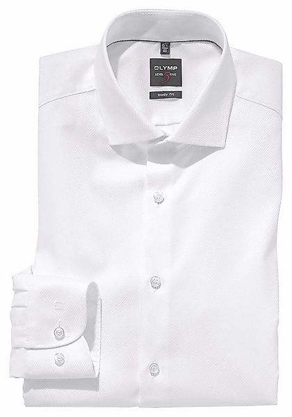 OLYMP Businesshemd Level Five body fit gewebtes Muster, edler Glanz günstig online kaufen