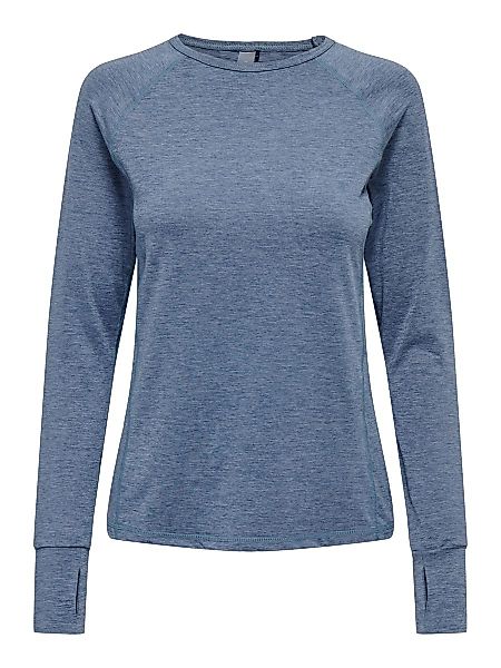 ONLY Langärmeliges Trainingsshirt Damen Blue; Grey günstig online kaufen