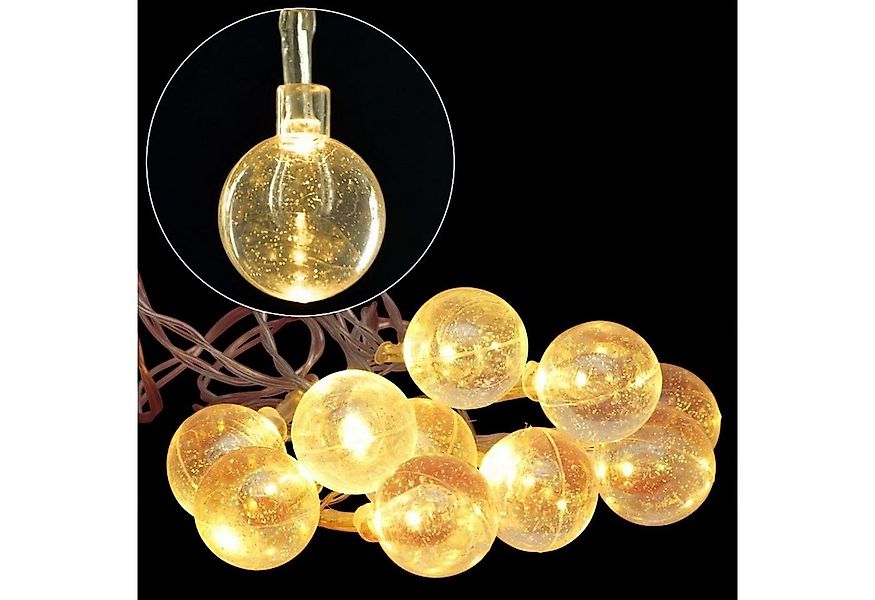 BURI Lichterkette LED Lichterkette mit Glitzerkugeln Weihnachtsbeleuchtung günstig online kaufen