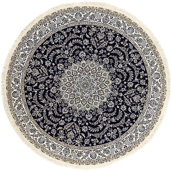 morgenland Orientteppich »Perser - Nain - Royal rund - 260 x 260 cm - dunke günstig online kaufen