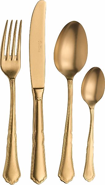 PINTINOX Besteck-Set "Settecento Alchemique Gold" Optik Gold SW PVD Beschic günstig online kaufen