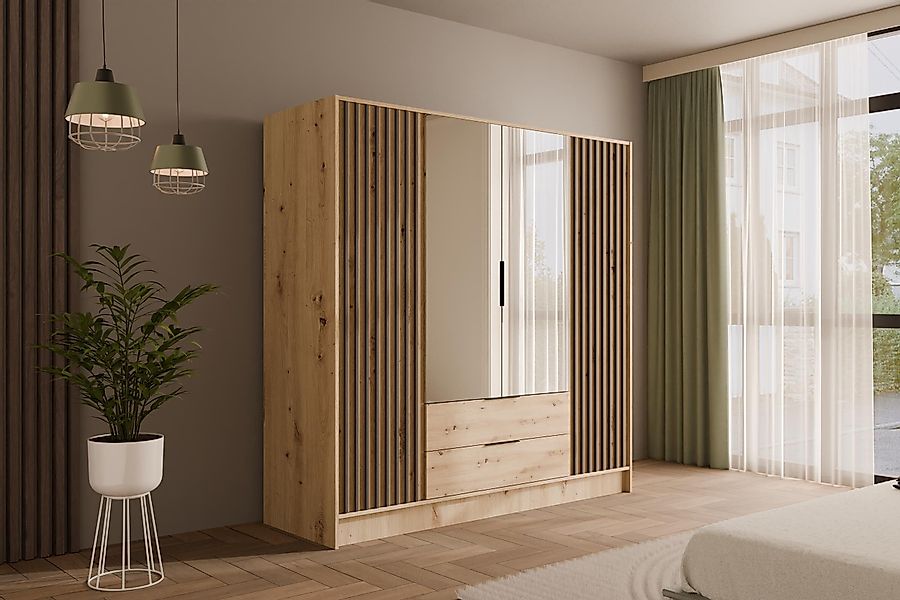 ALTDECOR Drehtürenschrank NELIA (Kleiderschrank Garderobenschrank mit günstig online kaufen