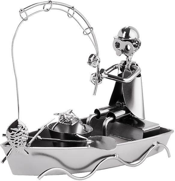 BRUBAKER Dekofigur Schraubenmännchen Angler im Boot günstig online kaufen