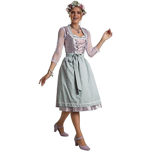 dressforfun Dirndl Frauenkostüm Midi-Dirndl Oberammergau Modell günstig online kaufen