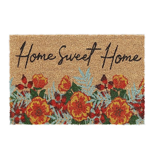 relaxdays Fußmatte Kokos Fußmatte Home Sweet günstig online kaufen