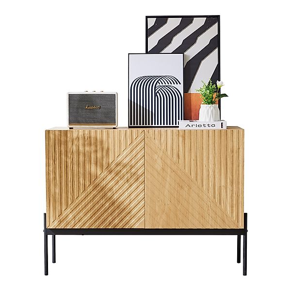 SOFTWEARY Sideboard (Breite 100 cm), Metallfüße günstig online kaufen
