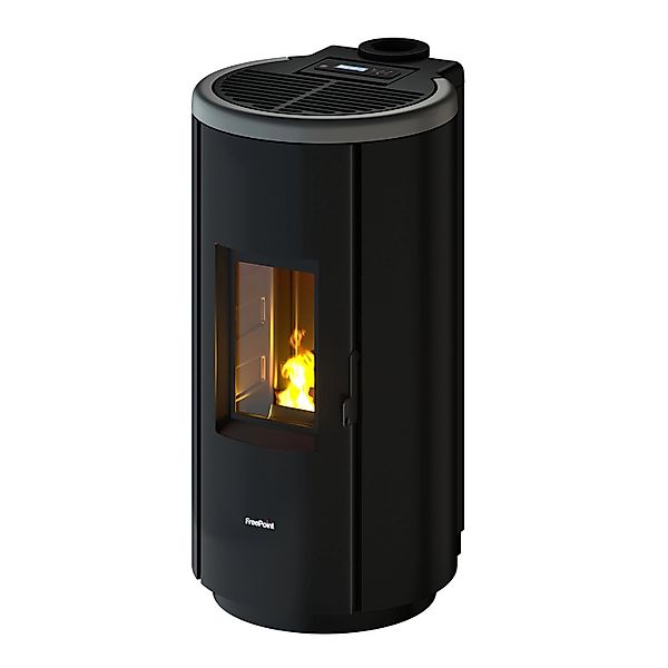 Freepoint Pelletofen Chrome 7 FreePoint Pelletofen Chro Stahl Titangrau 7 k günstig online kaufen