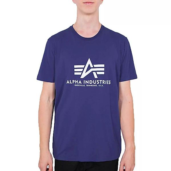 Alpha Industries Basic Kurzärmeliges T-shirt S Nautical Blue günstig online kaufen