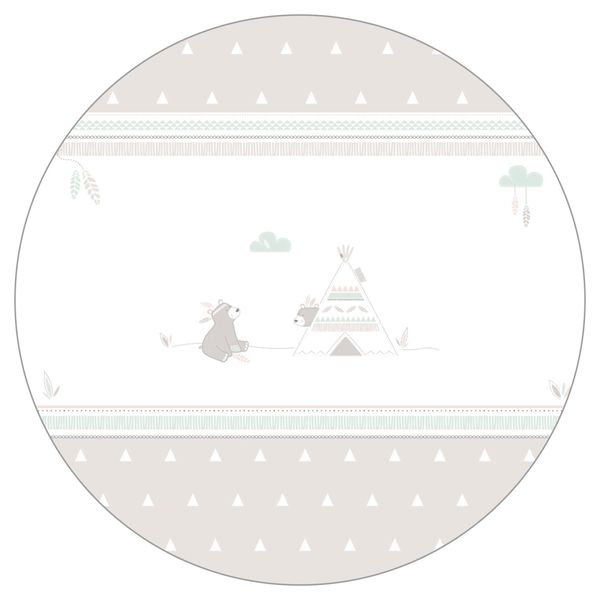 roba Laufgitter "Indibär, weiß, 75x100 cm" bis 15 kg mit Stoffeinlage und N günstig online kaufen