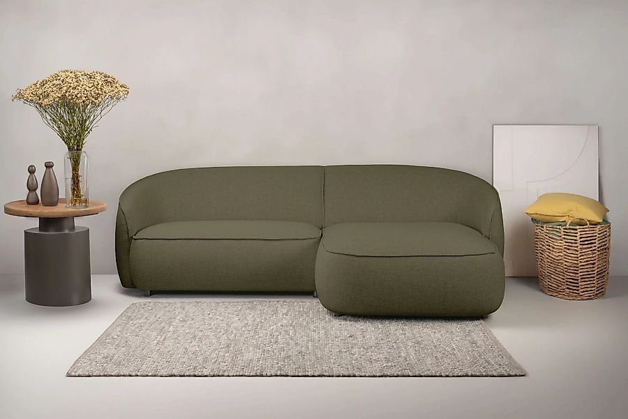 INOSIGN Ecksofa "Cosigo", Breite 246 cm, 2 Chenille-Stoffe zur Auswahl, mit günstig online kaufen