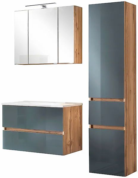 welltime Badezimmer-Set "Horki", (Set, 3 St.), bestehend aus Waschtisch-Set günstig online kaufen