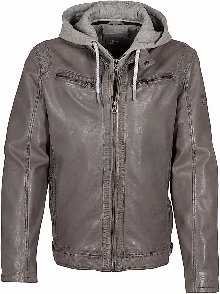 Mauritius Lederjacke "GMBraeden CF", mit kontrastfarbener Kapuzeneinsatz, R günstig online kaufen