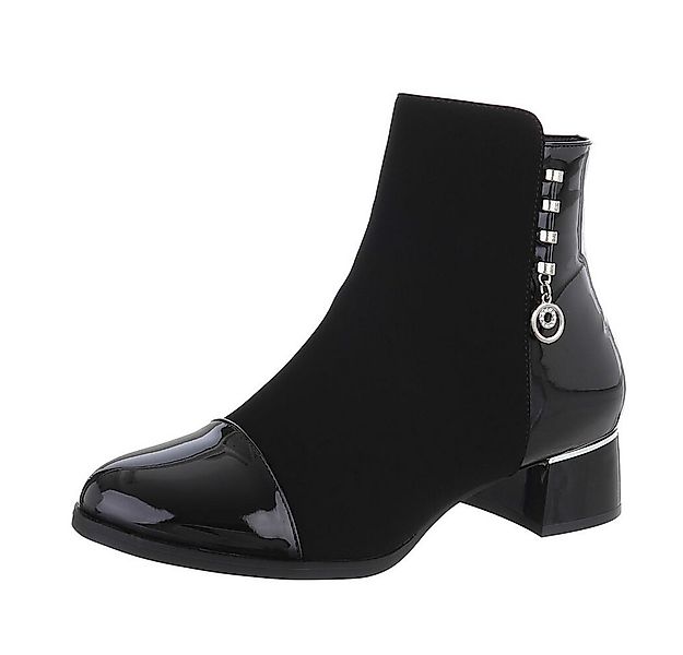Ital-Design Damen Elegant Stiefelette (87108589) Blockabsatz Flache Stiefel günstig online kaufen