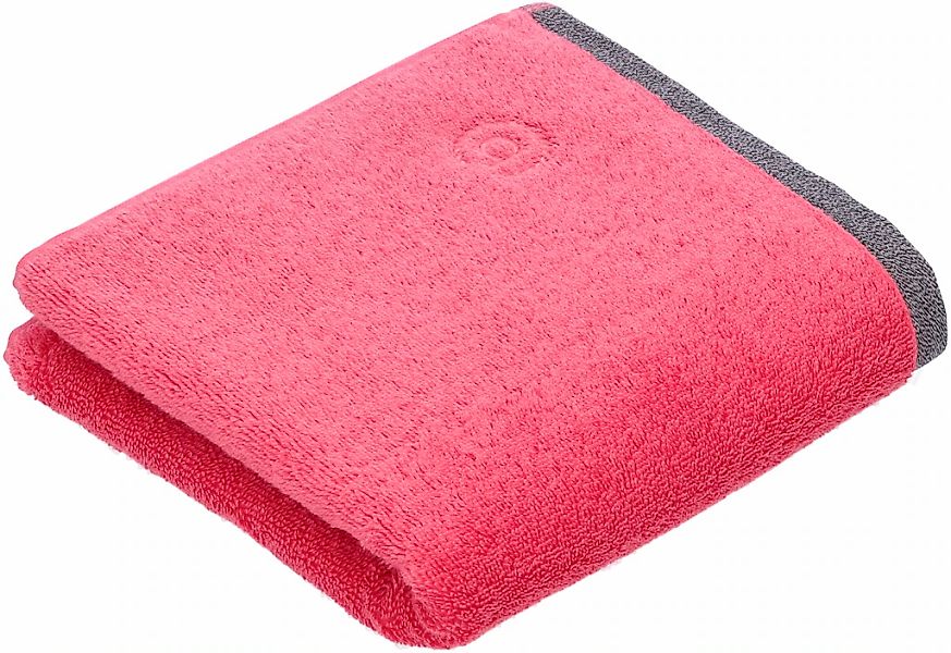 bugatti Handtuch "Prato" Uni Farben, mit melierter Optik im Saum günstig online kaufen