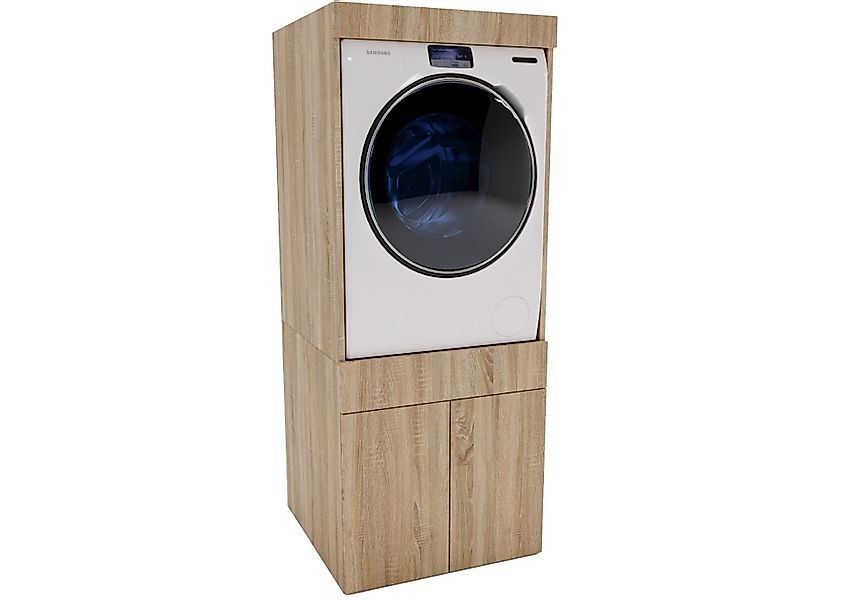 Raumhirsch Furniture Waschmaschinenumbauschrank mit zwei Stauräumen günstig online kaufen