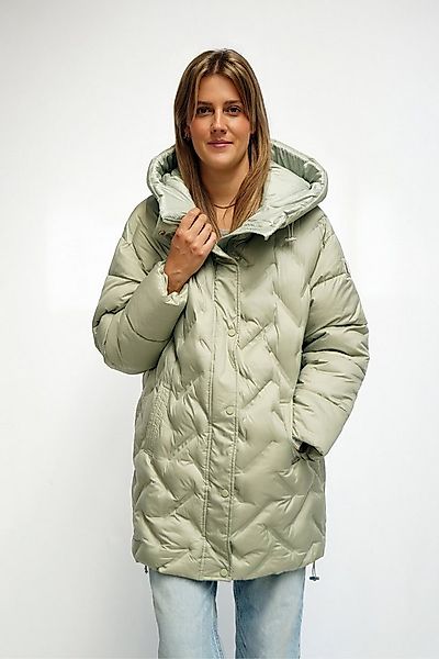 FUNK since 1776 Steppjacke lang mit Kapuze und stylischem Steppdesign günstig online kaufen