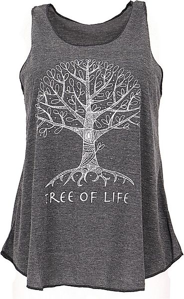 Guru-Shop T-Shirt Tanktop mit Ethnodruck, Tree of life Yogatop -.. Hippie, günstig online kaufen