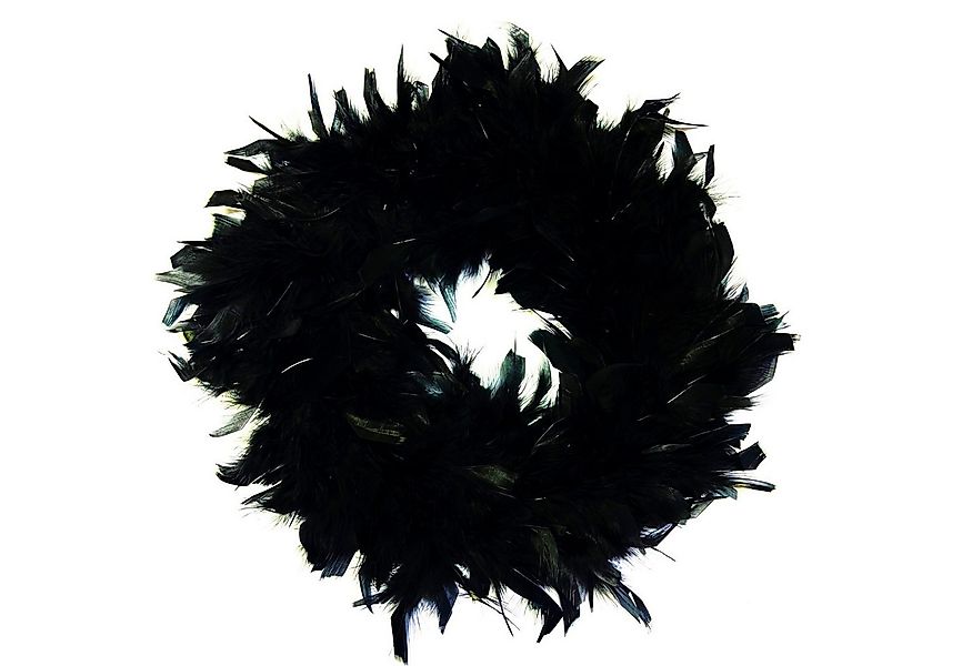 Exner GmbH Garten- & Wohnaccessoires Dekokranz Federkranz Schwarz Deko 25 c günstig online kaufen