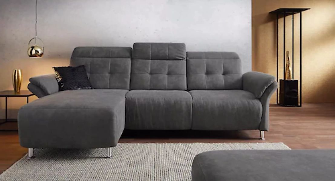 Places of Style Ecksofa "Manhattan L-Form", 2 Sitze mit elektrischer Relaxf günstig online kaufen