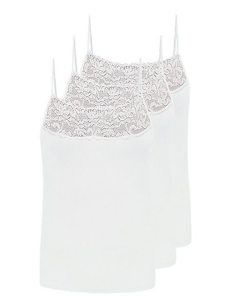 Pompadour Achseltop 3er Pack Damen Spaghettitop Nostalgie (Packung, 3-St) - günstig online kaufen