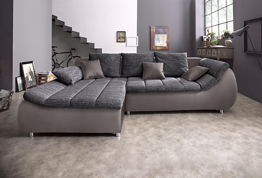 INOSIGN Ecksofa Imola, bequem, aktuelle Steppung günstig online kaufen