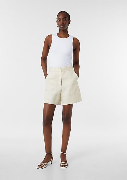 Comma Chinoshorts Bouclé-Shorts mit dezentem Glitzergarn günstig online kaufen