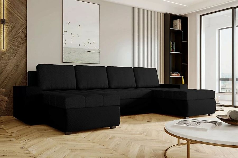 99rooms Wohnlandschaft Amelia, U-Form, Eckcouch, Sofa, Sitzkomfort, mit Bet günstig online kaufen