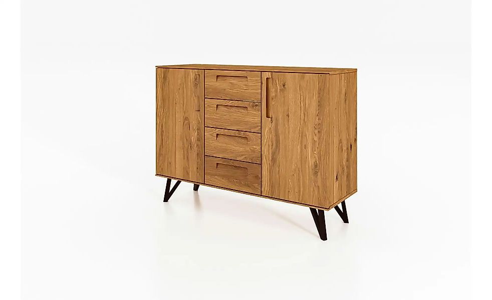 Highboard  Karl ¦ holzfarben ¦ Maße (cm): B: 136 H: 100 Kommoden & Sideboar günstig online kaufen