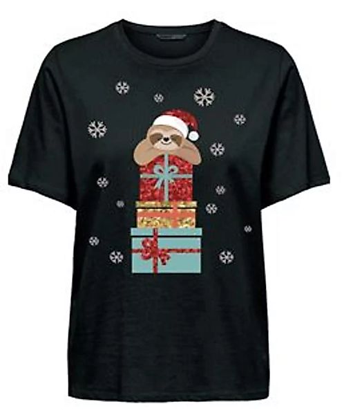 ONLY Rundhalsshirt "ONLXMAS YRSA CHRISTMAS REG S/S TOP JRS", für Weihnachte günstig online kaufen